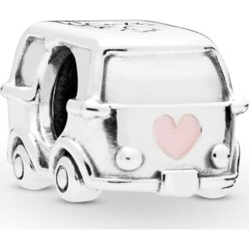 Authentic 925 Sterling Silver Bead Camper Van Charm Fit Fashion Women Pandora Bracelet Bangle Gift DIY Jewelry