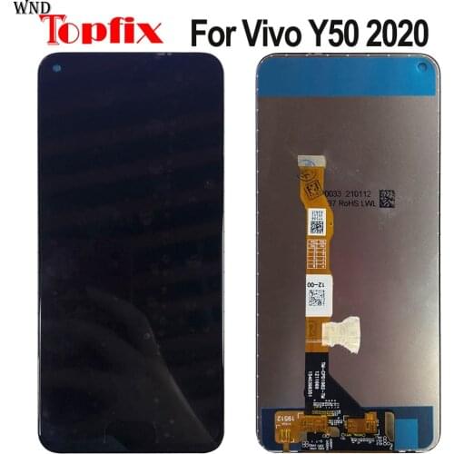 100% Tested 6.53" For Vivo Y50 2020 LCD Display Touch Screen Digitizer Assembly Replacement For Vivo Y50 LCD