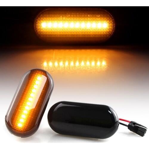 2 Dynamic Flowing Repeater Indicator Light For Nissan Qashqai Navara Micra 350Z Note Pathfinder Side Marker Flashing Indicator