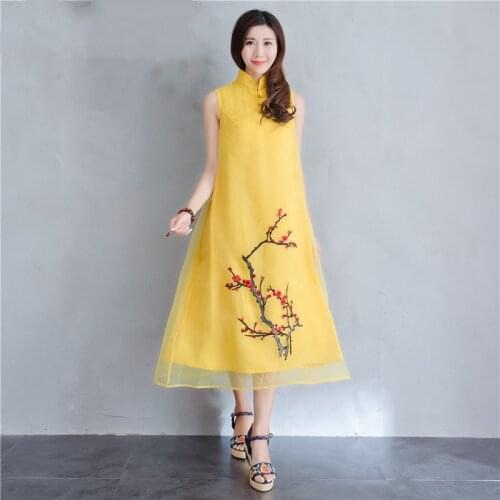 2021 chinese dress modern chinese traditional dress long qipao lace mermaid cheongsam vestido robe elegant party dance costume