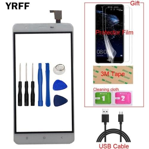 5.5'' Mobile Touch Screen TouchScreen For Oukitel U15 Pro Touch Screen Front Glass Digitizer Panel Tools Protector Film