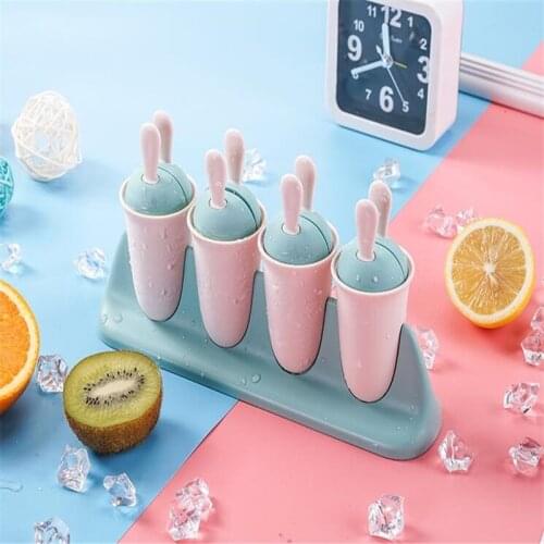 8 Cells Ice Cream Popsicle Molds Cooking Tool Rabbit Cute Reusable DIY Frozen Summer Homemade Ice Cream Baking Mould Tray Pan