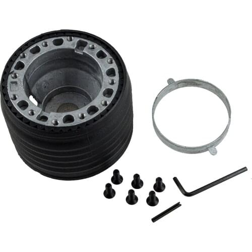 1 Set Black Car Steering Wheel Hub Adapter Quick Release Boss Kit Fit for Land Rover Defender 36 Spline