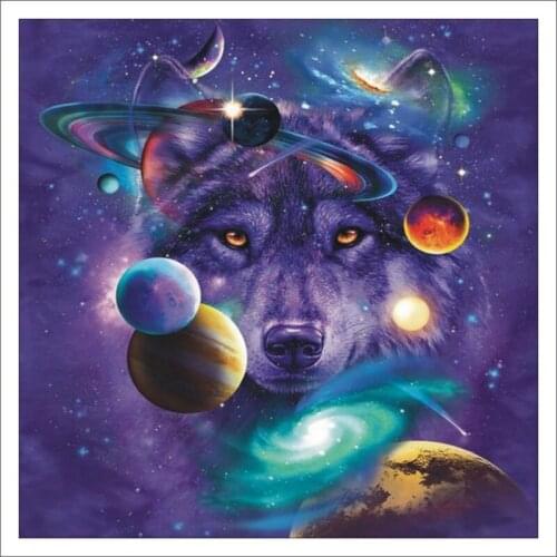 5D DIY Diamond Painting Wolf Diamond Rhinestone Embroidery Cross Stitch home decor gift T420