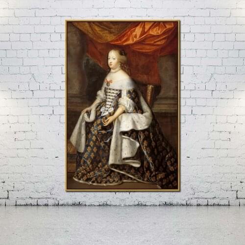 Artcozy Oil Canvas Painting Mary serene de Audrey Louis XIV For Home Decoration Wall Art