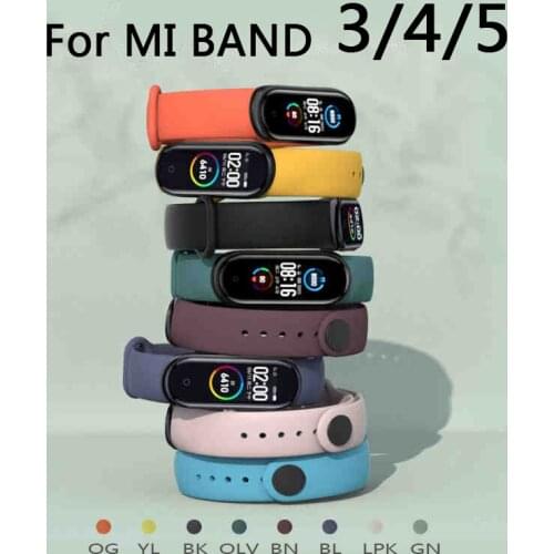 Bracelet for Xiaomi Mi Band 5 4 3 Sport Strap watch Silicone wrist strap For xiaomi mi band 3 4 5 bracelet Miband 4 3 5 Strap