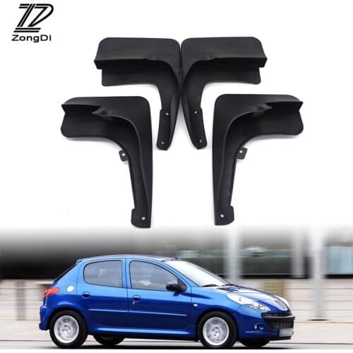 ZD Car Front Rear Mudguards For Peugeot 206 High Quality Splash Guard Accessories Mudflaps Car-styling Fenders 1Set Mud Flaps