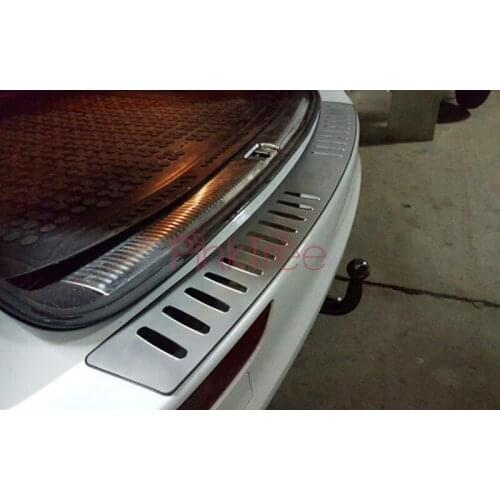 For Audi Q5 2009 2010 2011 2012 2013 14 15 2016 Rear Bumper Protector Trunk Door Sill Cover Stainless Steel Styling Accessories