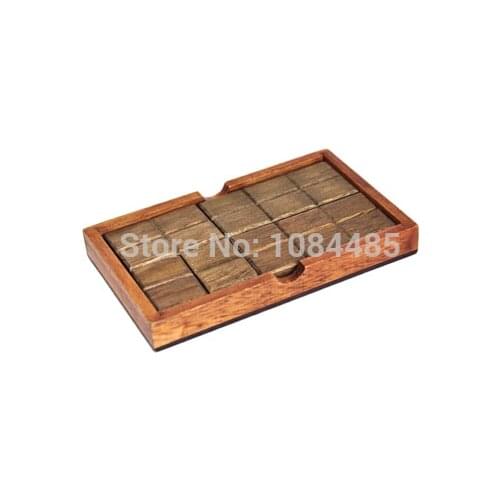 IQ Brain Teaser Magic Wooden Puzzle Game for Adults and Kids