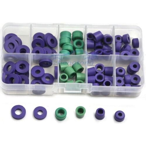 90pcs/Set O-ring Kit R134a Car Air Conditioning Refrigerant Table Pipe Rubber Ring Seals Gaskets Seals Box Tool Parts