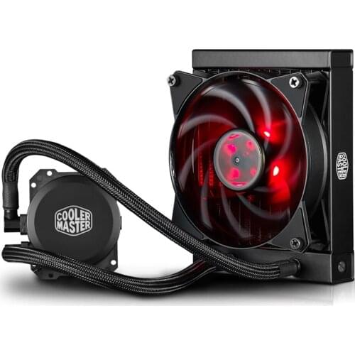 Cooler Master B120i CPU Water Cooler 120mm Red LED Quiet Fan For Intelo LGA 2011-v3 2011 1366 115X 775 CPU Liquid cooling