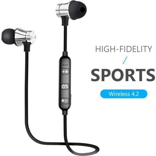 Magnetic Wireless Bluetooth Earphones Running Music Headset Neckband Sports Earbuds Earphones With Mic For All Smart Phones