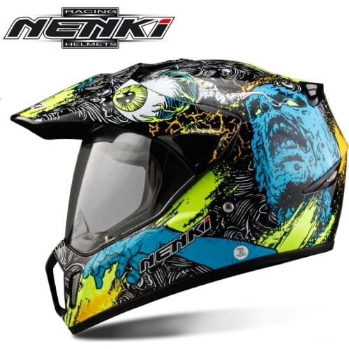 NENKI Mens Motorcycle Helmet Motorcycle Full Face Helmet Motocross Adventure Downhill DH Racing Casco Moto Helmet