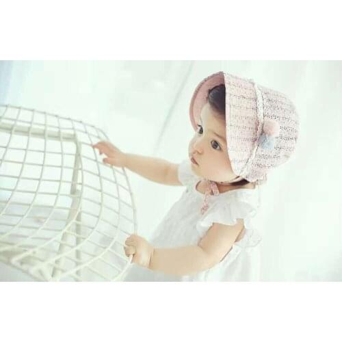 2020 New Infant Baby Girl Newborn Kids Children Lace Cap Fashion Beanie Caps Hats Hair Accessories Headwear Photography Props