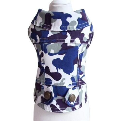 Pet Dog Clothes Spring Summer Pet Cat Puppy Vest Shirt Camouflage Coat Apparel 6sizes