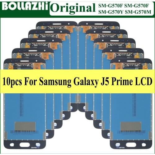 Wholesal 10 Piece/lot For Samsung Galaxy J5 Prime Original G570F LCD Display Touch Screen Digitizer Assembly J5 Prime LCD J5P