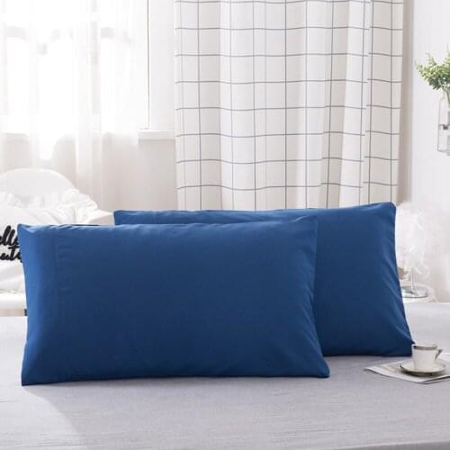 A Pair Of Pillowcases Home Bedroom Polyester Fiber Pillowcases Comfortable Skin-friendly Pillowcases Household Items Bedding