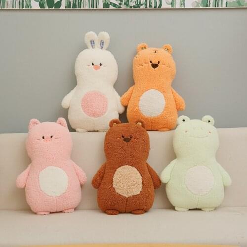 1pc 45cm Kawaii Frog Bear Rabbit Pig & Tiger Plush Toys Lovely Animal Pillow Stuffed Soft Doll Girls Baby Appease Birthday Gifts