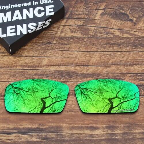 ToughAsNails Resist Seawater Corrosion Polarized Replacement Lenses for Oakley Canteen 2006 Sunglasses Green Mirrored