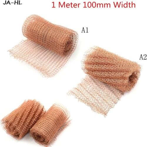1 Meter 100mm Width Corrugated Copper Mesh For Distillation Reflux Moonshine Brewing Pest Control