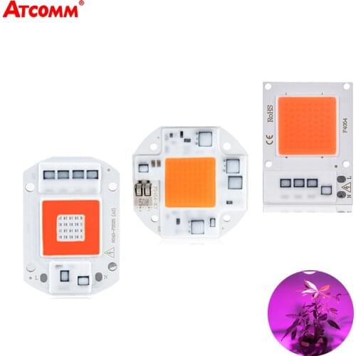 Full Spectrum LED Grow Lights 10W 20W 30W 50W COB LED Diode Phytolamp Growing Lamps 110V 220V Fitolampy For Plants Greenhouse