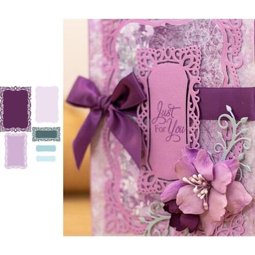 Vintage Lace Rococo Frames Metal Cutting Dies for Scrapbooking and Card Making Paper Craft 2019 New die cuts