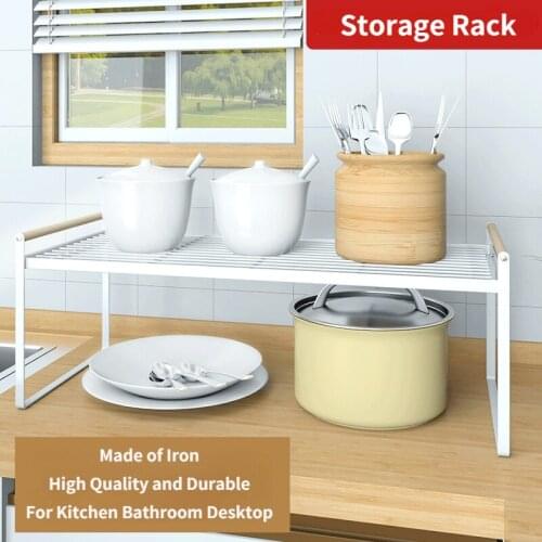Iron Kitchen Storage Rack Floor Type Multi-function Dish Drying Rack Spice Jars Holder Kitchen Drain Shelf Bathroom Organizer