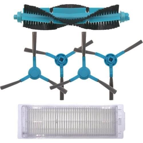 1main brush+4 pieces High quality side brush +1 HEPA robot sweeper for Conga 3290 3490 3690 vacuum cleaner