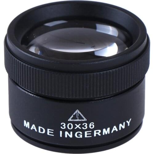 30x36mm 30x Ultra-clear Handheld Magnifier Mini Pocket Magnifier Jewellery stamp calligraphy coin metal magnifier