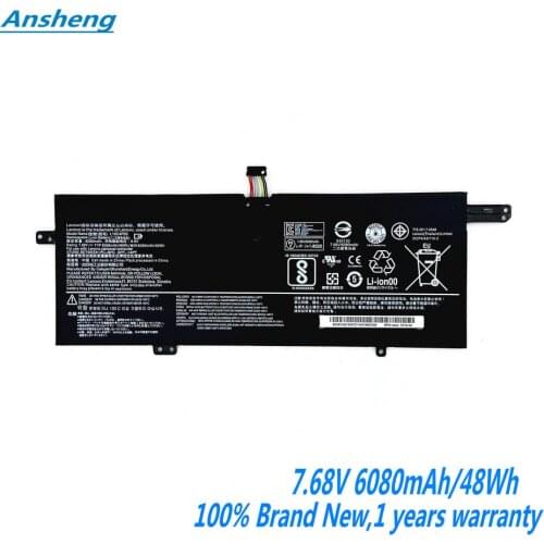 Genuine 7.68V 6080mAh/48WH L16C4PB3 Laptop Battery for Lenovo IdeaPad 720S-13ARR 720S-13IKB Series L16M4PB3 L16L4PB3