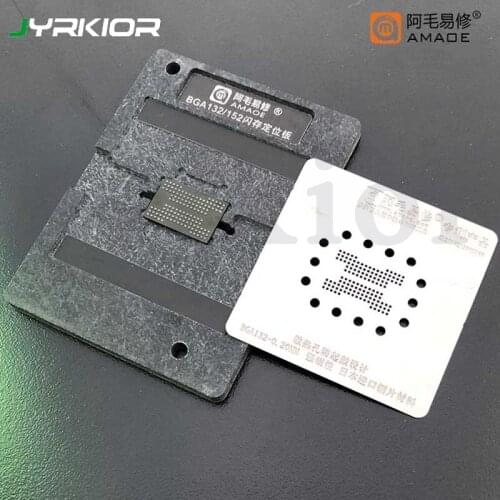 Amaoe SSD Template for Solid State U Disk Flash Memory BGA Stencil BGA 152/132 Main Control Planting Tin Steel Mesh