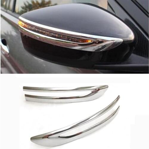 Car Accessories ABS Chromed Rear View Rearview Mirror Cover Trim Molding for Nissan Kicks 2017 Auto Styling