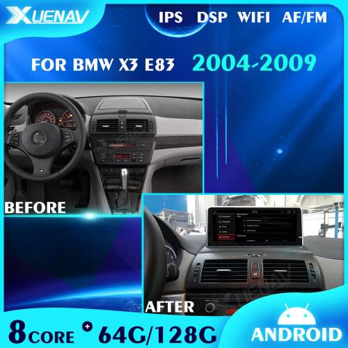 12.3 Inch Car Multimedia For BMW X3 E83 2004 2005 2006 2007 2008 2009 Android 10.0 Autoradio Navigation GPS Stereo Headunit IPS