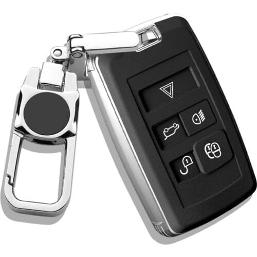 Car Key Case Cover For land rover Range Rover Sport discovery 3 4 elander 2 evoque Accessories Holder Shell Keychain Protect