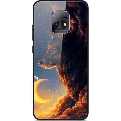 Case For Xiaomi Redmi 10X Tempered Glass Case Phone Case Back Phone Cover Series 3