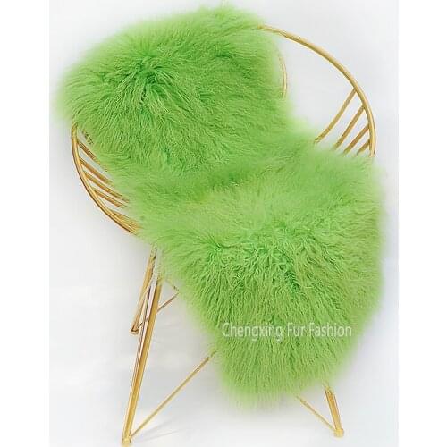 CX-D-24C 40X100CM Soft Blanket Mongolian Fur Rug Bedrooms Throw Blankets and Carpets For Living Room Sofa Cover