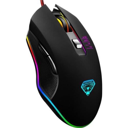 Gaming backlit mouse 3200DPI optical gaming mouse 4 adjustable DPI for desktop for notebook Black and Pink color optional