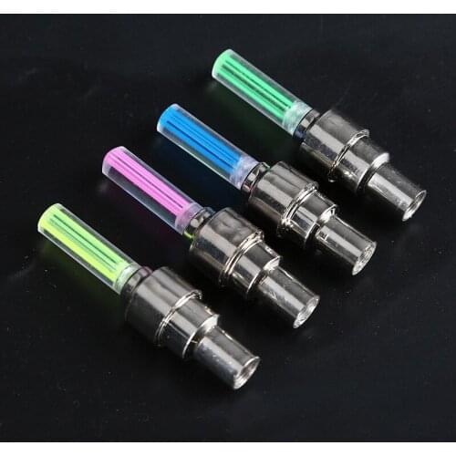 Valve Caps Lamp Cycling Warning Head Rear Light WasaFire Neon Bike Spoke Light Mini LED Bicycle Taillight MTB Wheel Tire Nozzle