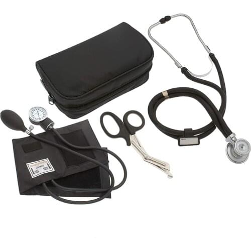 Medical Blood Pressure Monitor BP Cuff Manometer Upper Arm Aneroid Sphygmomanometer with Cute Cardiology Stethoscope Scissors