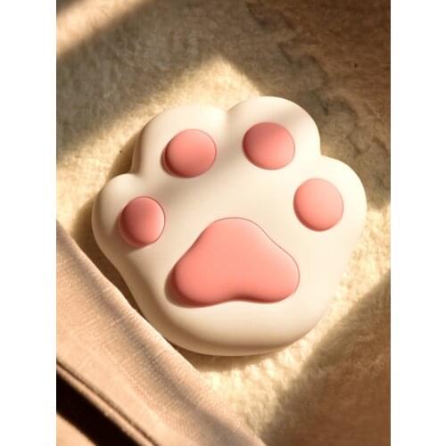 Lovely little meat pad! Cat claw nightlight cat control creative charging induction magnetic silicone sleeping pat lamp