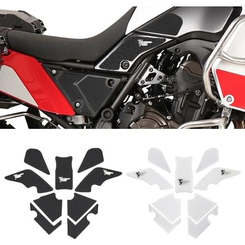 Motorcycle Non-slip Side Fuel Tank Stickers Waterproof Pad Rubber Sticker FOR YAMAHA Tenere 700 T700 XTZ 700 XTZ 690 2019 2020