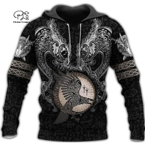 PLstar Cosmos Viking Warrior Tattoo Armor New Fashion Tracksuit Funny 3DPrint Pullover Unisex Zip/Hoodies/Sweatshirts/Jacket S13
