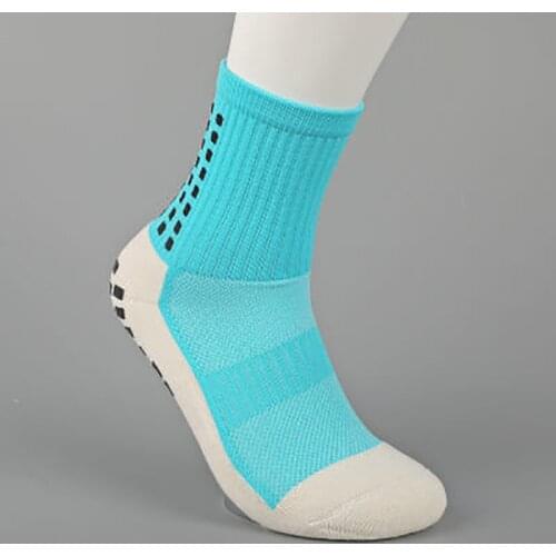 New Sports Anti-skid Soccer Socks Calcetines Mens Cotton Soccer Socks