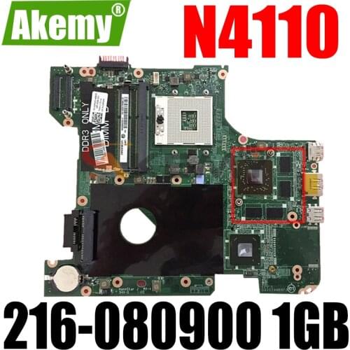 Original Laptop motherboard For DELL Inspiron 14R N4110 HM67 Mainboard CN-0WVPMX 0WVPMX DAV02AMB8F1 216-080900 1GB DDR3