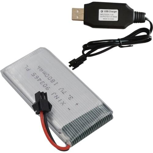 XINJ 3.7V 1800 mAh 25C Rechargeable Li Lithium Polymer LiPo Battery 903465 SM Plug For RC Model Vehicle RC Quadcopter Drone