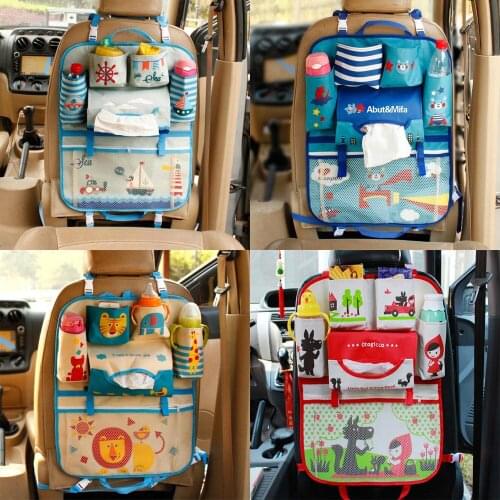 CHSKY Cartoon Car Seat Back Storage Hang Bag Organizer Car-styling Baby Product Varia Stowing Tidying Auto Interior Accessories