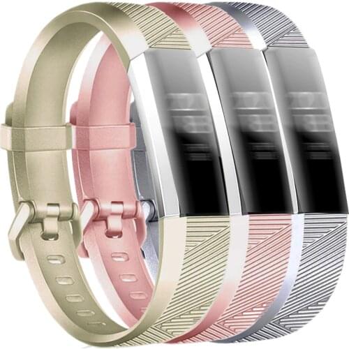 Baaletc Wrist Strap For Fitbit Alta HR Rose Gold Silicone Watch Band For Fitbit Alta/Fitbit Alta HR Smart Wristband Correa