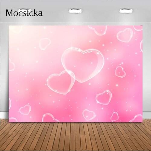 Pink Valentines Backdrop Early 2000s Photography Backdrop Birthday Party Pink Photo Backdrop Valentines Heart Stars Vinyl Photo