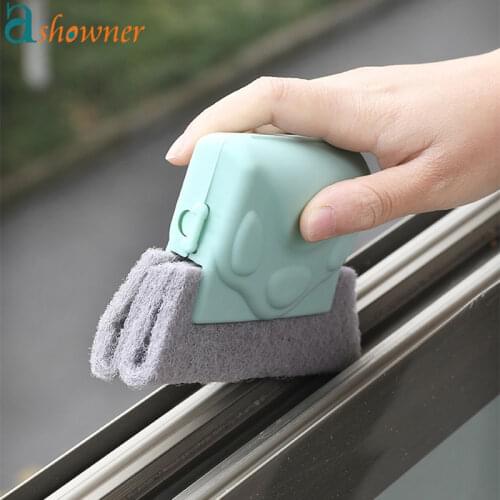 Creative Window Groove Cleaning Cloth Window Cleaning Windows Cleaner Brush Clean Window Slot Household Clean Tool Accessories