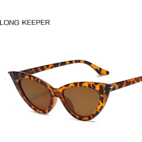 LongKeeper Fashion Small Cat Eye Sunglasses Women Brand Design Ladies Eyewear Cute Sexy Triangle Sun Glasses Oculos De Sol